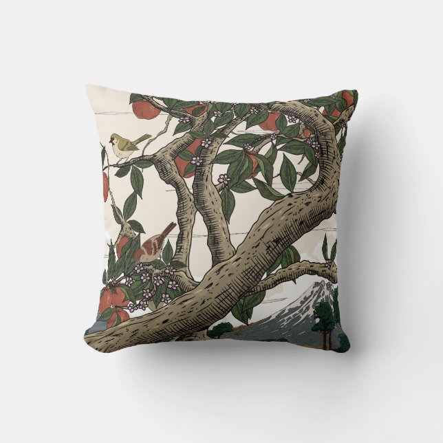 Coussin Paysage d'arbres fruitiers (Recto)