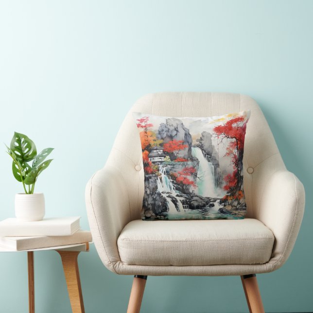 Coussin Paysage d'automne (Chaise)