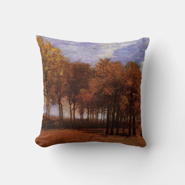 Coussin Paysage d'automne par Vincent van Gogh (Recto)