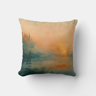 Coussin Paysage de Dawn Mist