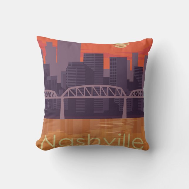 Coussin Paysage de Nashville (Recto)