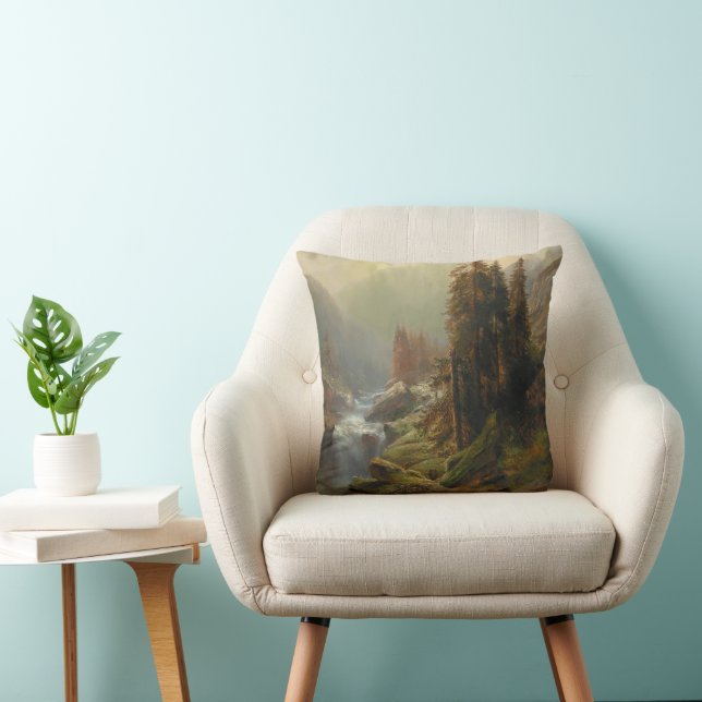 Coussin Paysage des grandes montagnes - Albert Zimmermann (Chaise)