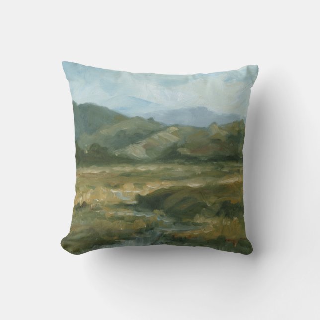 Coussin Paysage d'Impasto III (Recto)