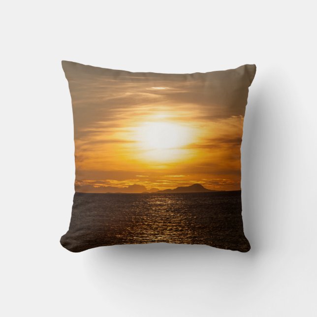 Coussin Paysage du coucher du soleil (Recto)