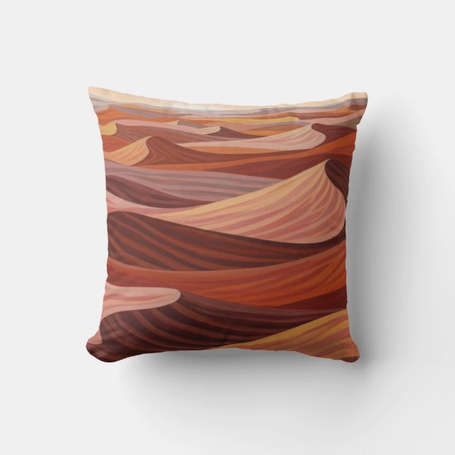 Coussin Paysage du désert chaud - Art Pittoresque (Recto)