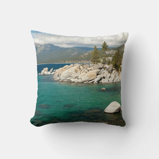 Coussin Paysage du lac Tahoe (Recto)