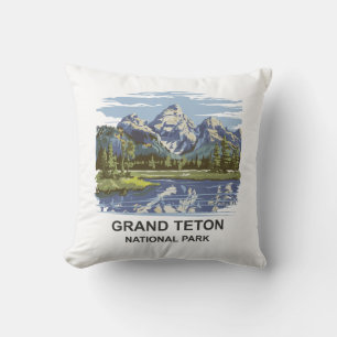 Coussin Paysage du parc national de Grand Teton