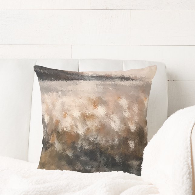 Coussin Paysage floral côtier artistique (Créateur téléchargé)
