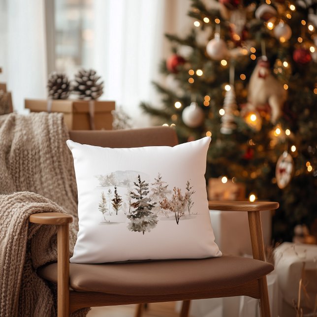 Coussin Paysage hivernal de Noël (Créateur téléchargé)