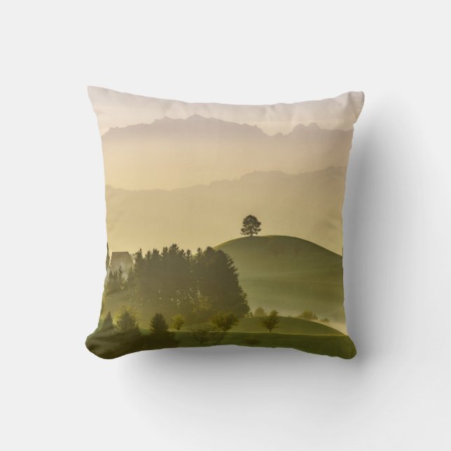 Coussin Paysage idyllique | Suisse, Säntis (Recto)