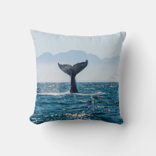 Coussin Paysage marin de la baleine : Eau Dramatique.