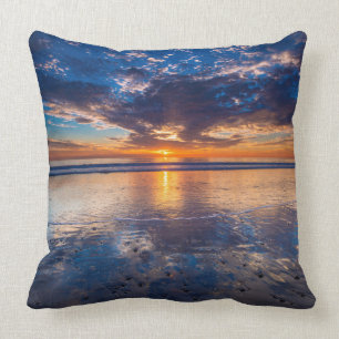 Coussin Paysage marin spectaculaire, coucher de soleil, CA