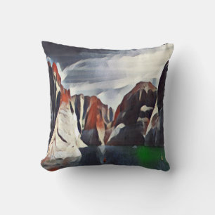 COUSSIN PAYSAGE NATUREL ABSTRAIT DE MONTAGNE