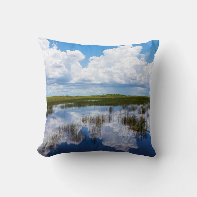 Coussin Paysage naturel des Everglades (Recto)