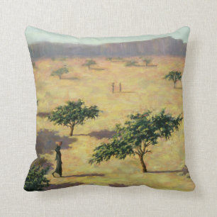 Coussin Paysage sahélien Mali 1991