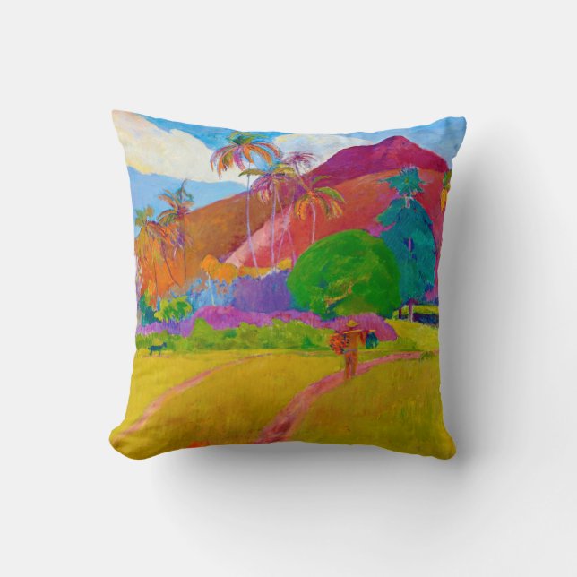 Coussin Paysage tahitien, Gauguin (Recto)