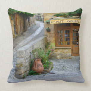 Coussin Paysage urbain carreau dans Dordogne, France