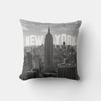 Coussin Paysage urbain de NYC Empire State Building, WTC B