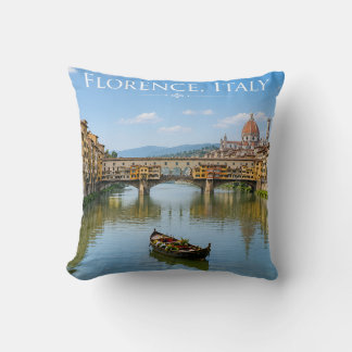 Coussin Paysage urbain romantique du Ponte Vecchio