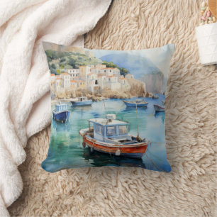 Coussin Paysages méditerranéens Peinture à l'huile