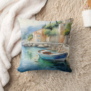 Coussin Paysages méditerranéens Peinture à l'huile