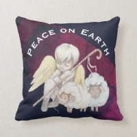 Peace on Earth Angel Shepherd and Lambs