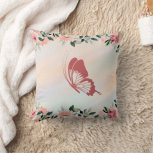Coussin Peach Flower