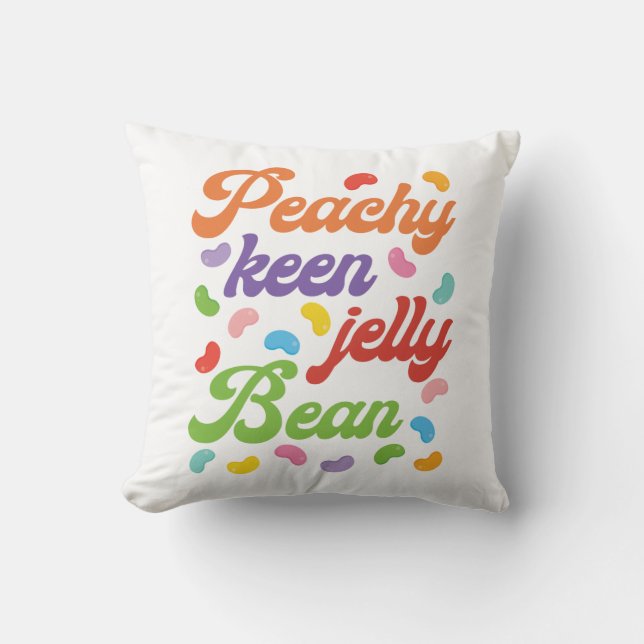 Coussin Peachy Keen Jelly Bean Easter Candy Retro (Recto)