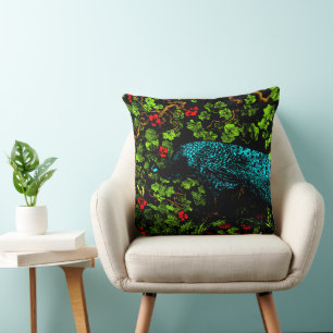 Coussin Peacock et Butterfly de style Art nouveau néerland