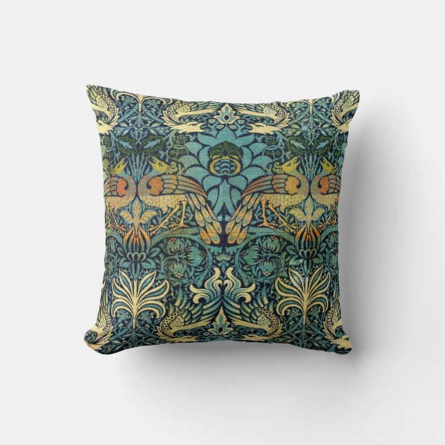 Coussin Peacock Et Dragon William Morris (Recto)