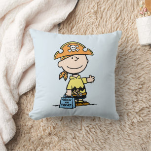 Coussin Peanuts Charlie Brown Pirate Halloween