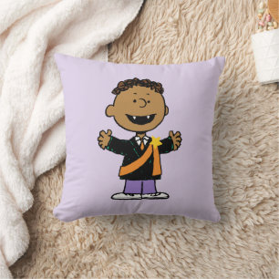Coussin Peanuts Franklin Halloween Vampire