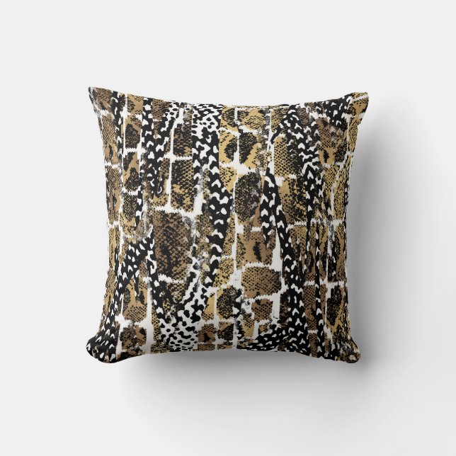 Coussin Peau animale Abstraite : Conception artistique (Recto)