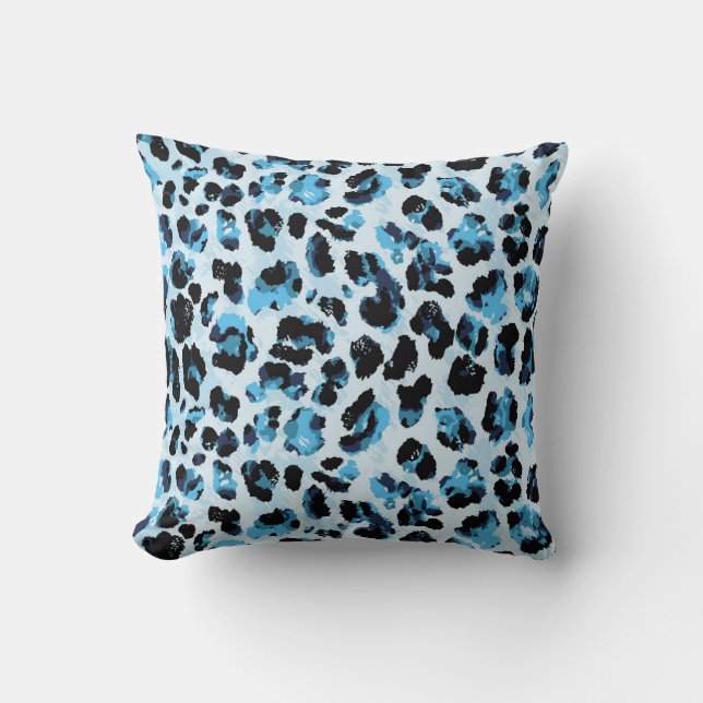 Coussin Peau de Cheetah léopard : Aquarelle teinture Vinta (Recto)