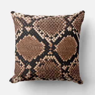 Coussin Peau de Crotale Diamondback Occidental