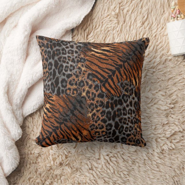 Coussin Peau de tigre léopard tendance (Couverture)