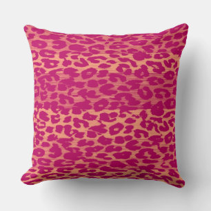 Coussin Peau Empreinte de léopard de Flirt rétro