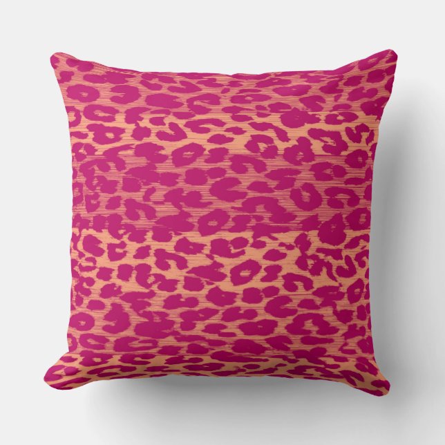 Coussin Peau Empreinte de léopard de Flirt rétro (Recto)