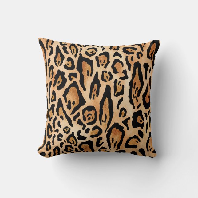 Coussin Peau léopard : Motif intemporel (Recto)