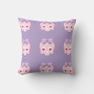 Coussin Peau rose et violet pastel personnalisé