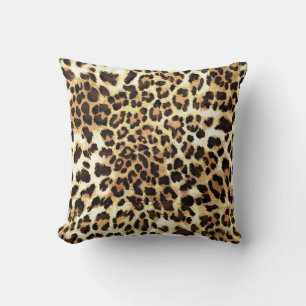 Coussin Peaux de léopard, design motif sans soudure.