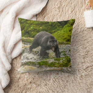 Coussin Pêche à l'ours noir   Qua Creek Colombie-Britanniq