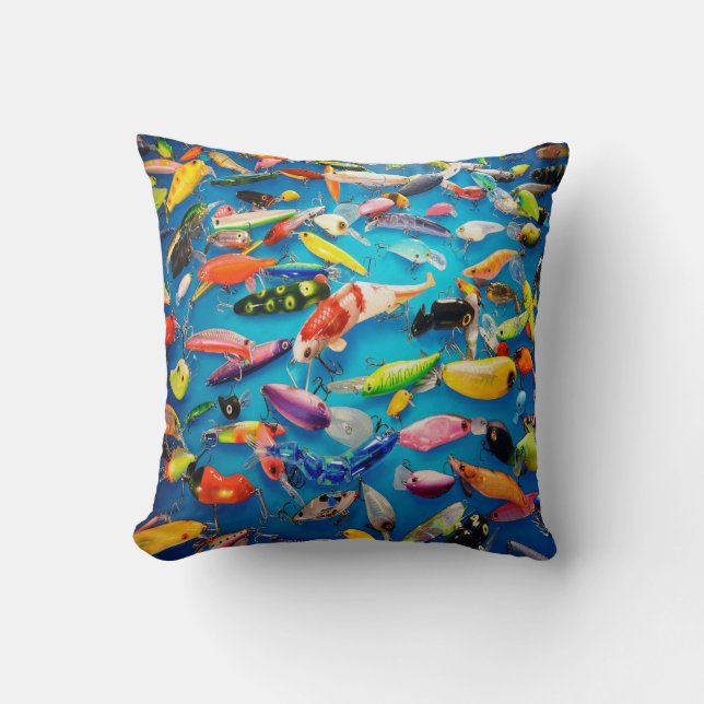 Coussin Pêche du carreau d'attraits (Recto)