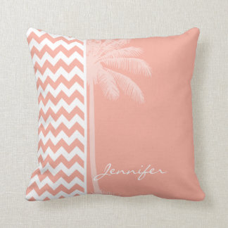Coussin Pêche profonde Chevron; Palme d'été
