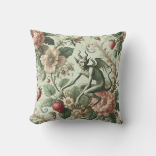 Coussin Péchés fraises - gothique baroque