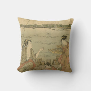 Coussin Pêcheurs Japonais