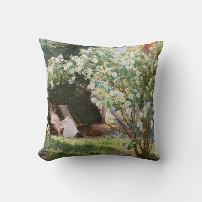 Coussin Peder Severin Kroyer - Roses (Recto)