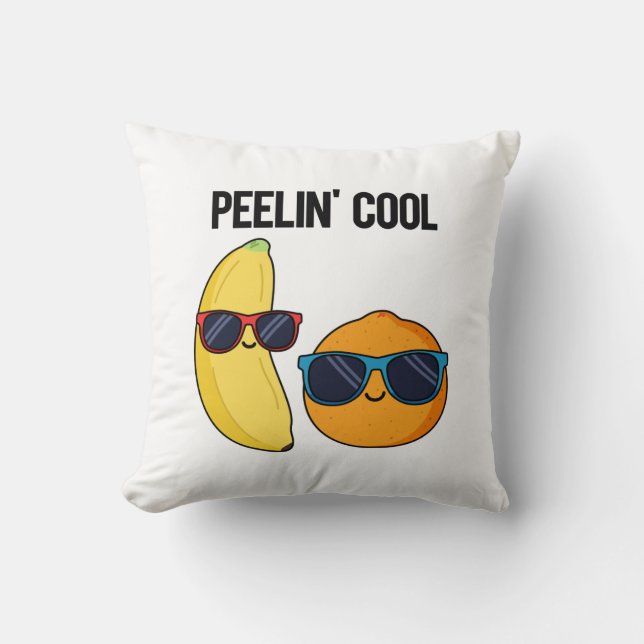 Coussin Peelin Cool Funny Fruit Pun (Recto)