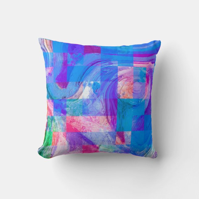 Coussin Peindre comme une illustration graphique. La belle (Recto)