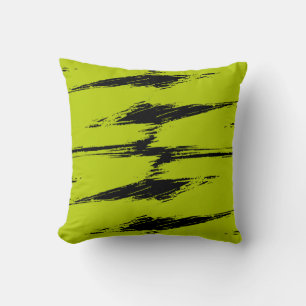 Coussin Peinture à incandescence à la chaux et à la brosse